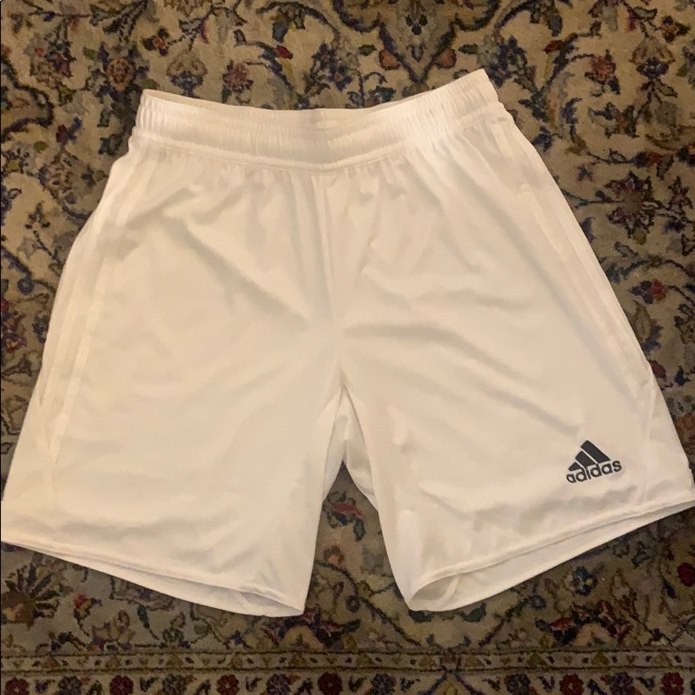 Adidas white shorts - climacool - size medium
